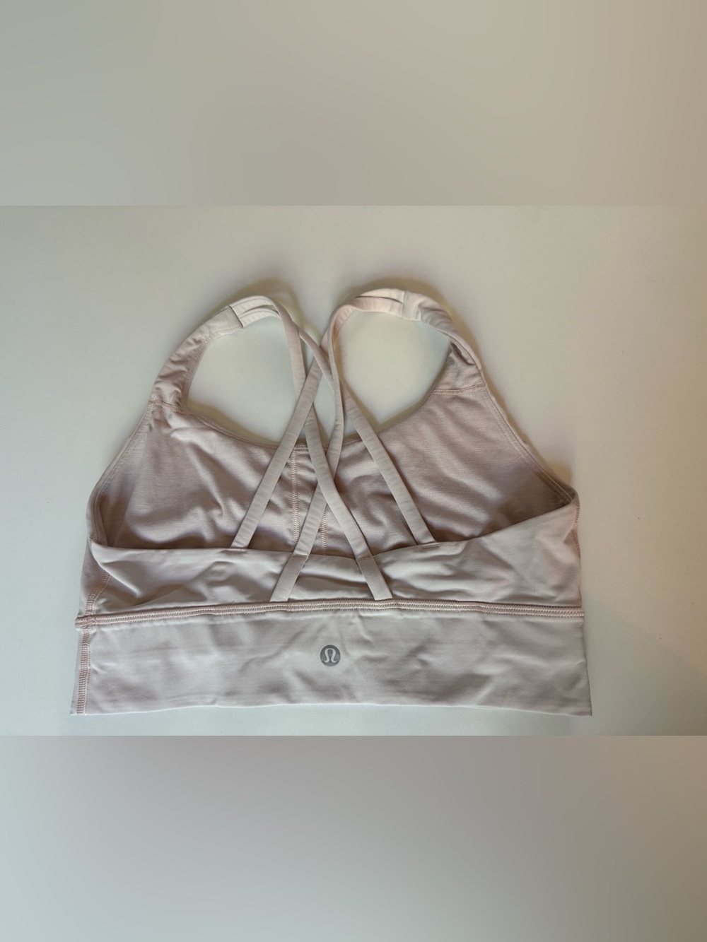 lululemon athletica Pale Blush Crisscross Strap Sports Bra - Size 8